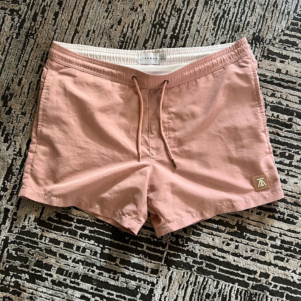 Topman Men’s Pink Swim Trunks